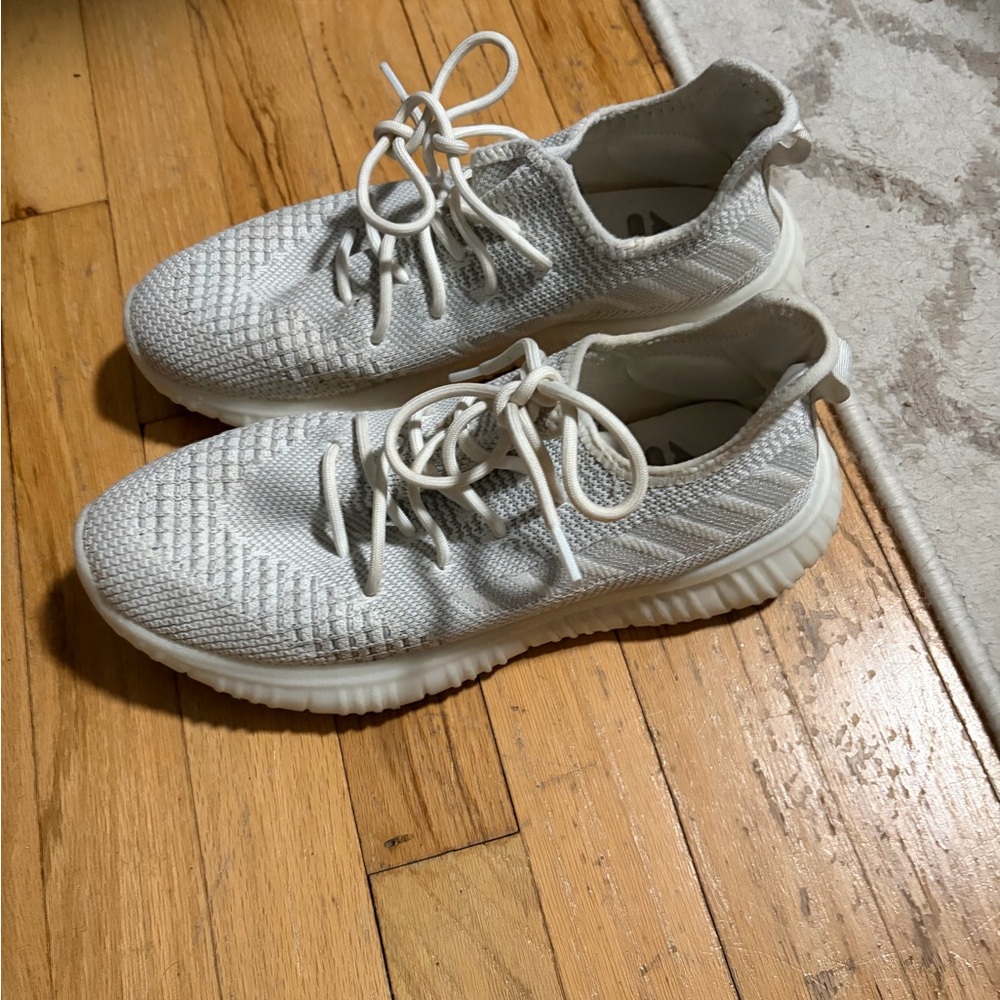 Lightweight Knit Sneakers in Off-White Yeezy inspired